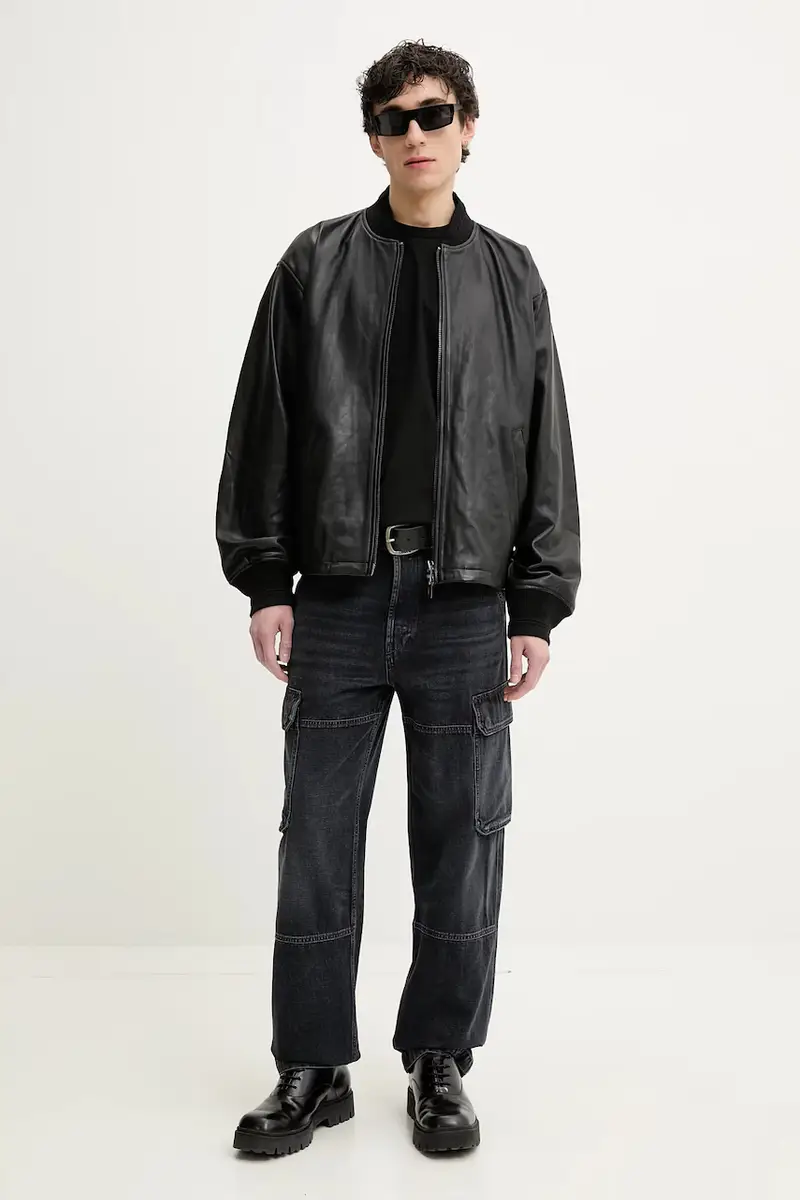 t-shirt in cotone T-ADJUST-MICRODIV T-SHIRT colore nero con applicazione A14931.0NIAX miniatura 4