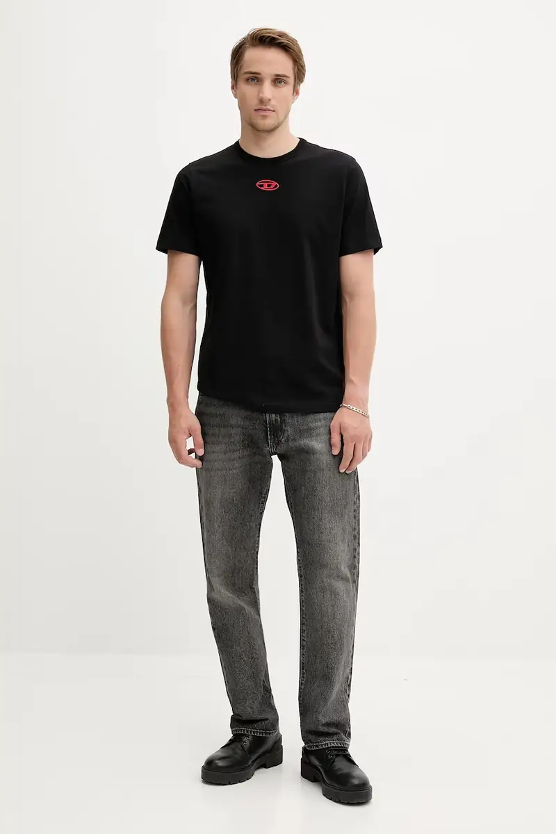 Diesel T-shirt Uomo Nero 3264585 miniatura 2