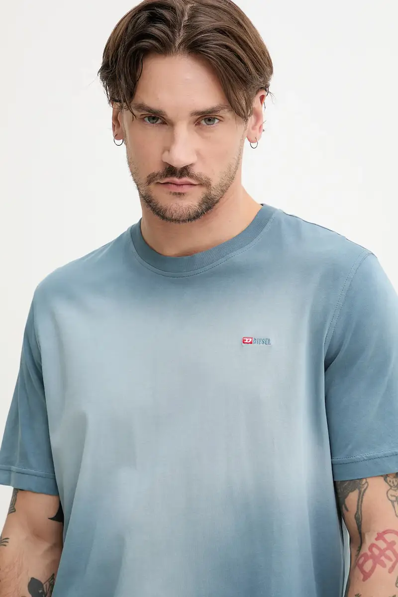 Diesel T-shirt Uomo Grigio 3249882 miniatura 4