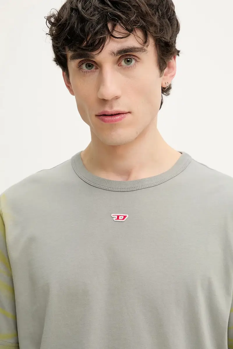 Diesel T-shirt Uomo Verde 3349744 miniatura 4