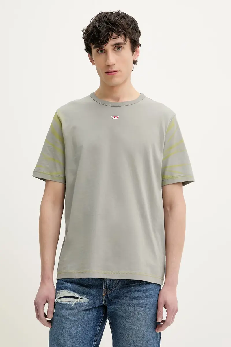Diesel T-shirt Uomo Verde 3349744