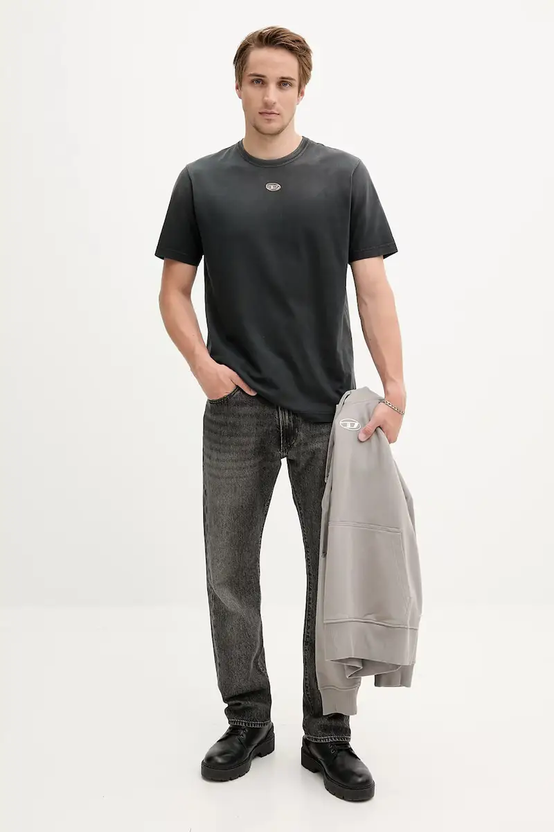 Diesel T-shirt Uomo Nero 3264546 miniatura 2