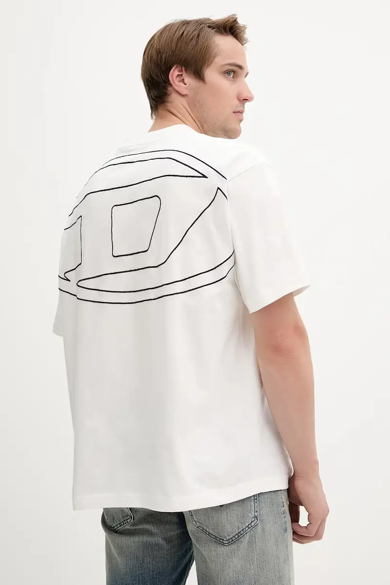 Diesel T-shirt Uomo Bianco 3243193
