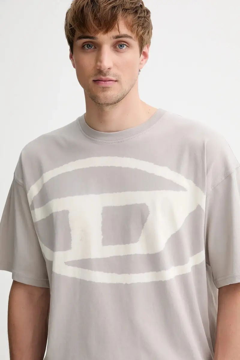 Diesel T-shirt Uomo Grigio 3249980 miniatura 4