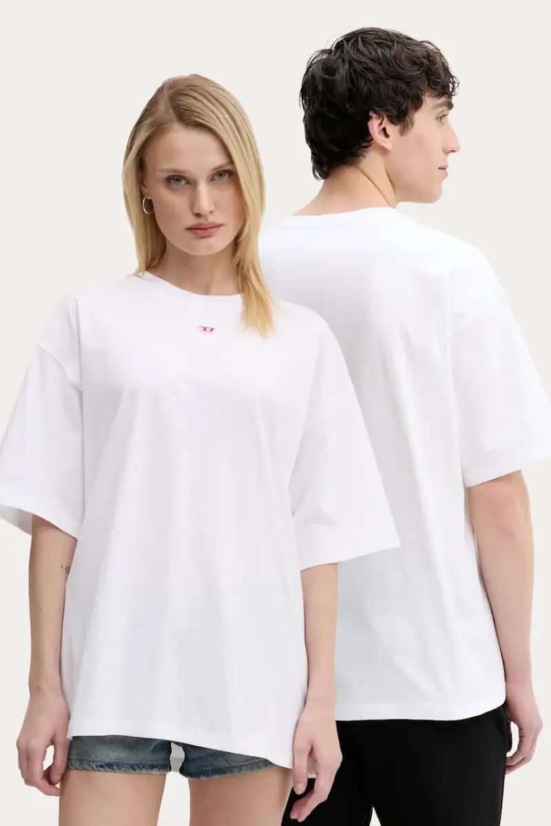 t-shirt in cotone T-BOXT-D colore bianco A14929.0GRAI