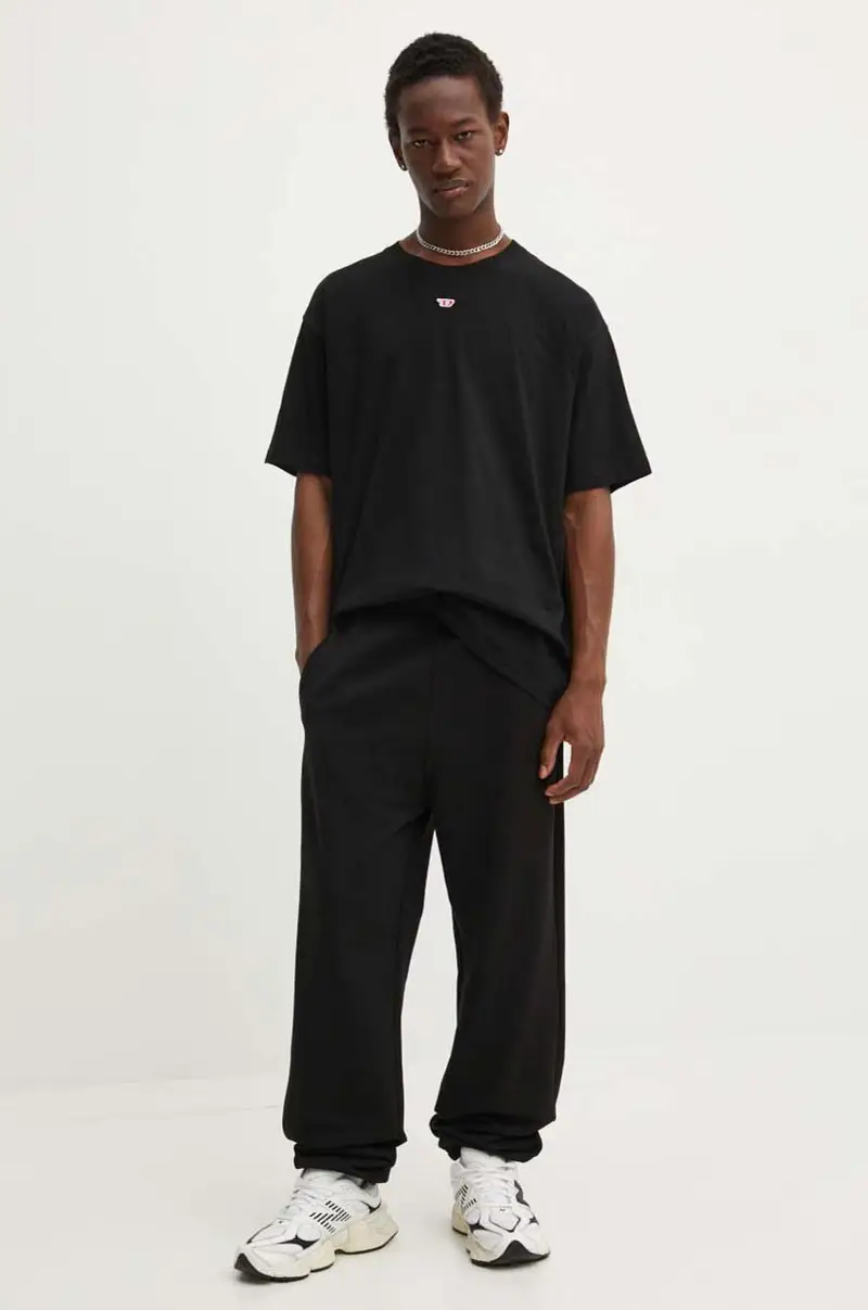 t-shirt in cotone T-BOXT-D colore nero A14929.0GRAI miniatura 2