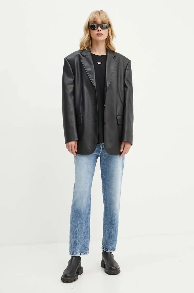 t-shirt in cotone T-BOXT-D colore nero A14929.0GRAI miniatura 3