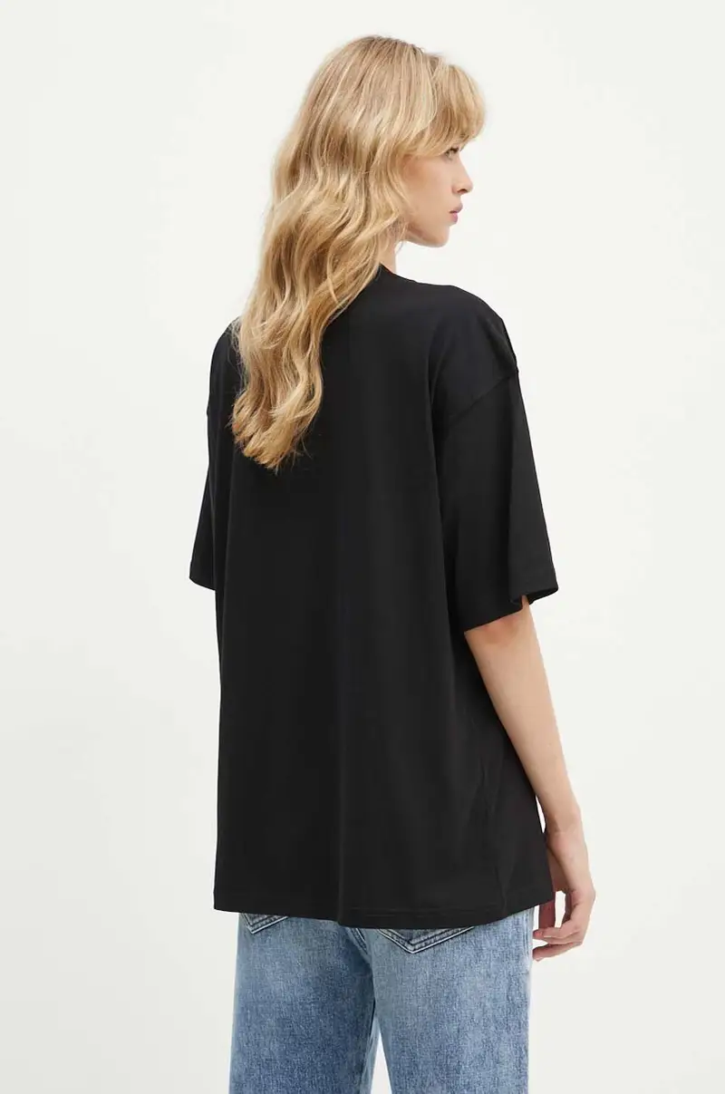 t-shirt in cotone T-BOXT-D colore nero A14929.0GRAI miniatura 5