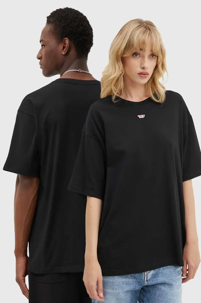t-shirt in cotone T-BOXT-D colore nero A14929.0GRAI