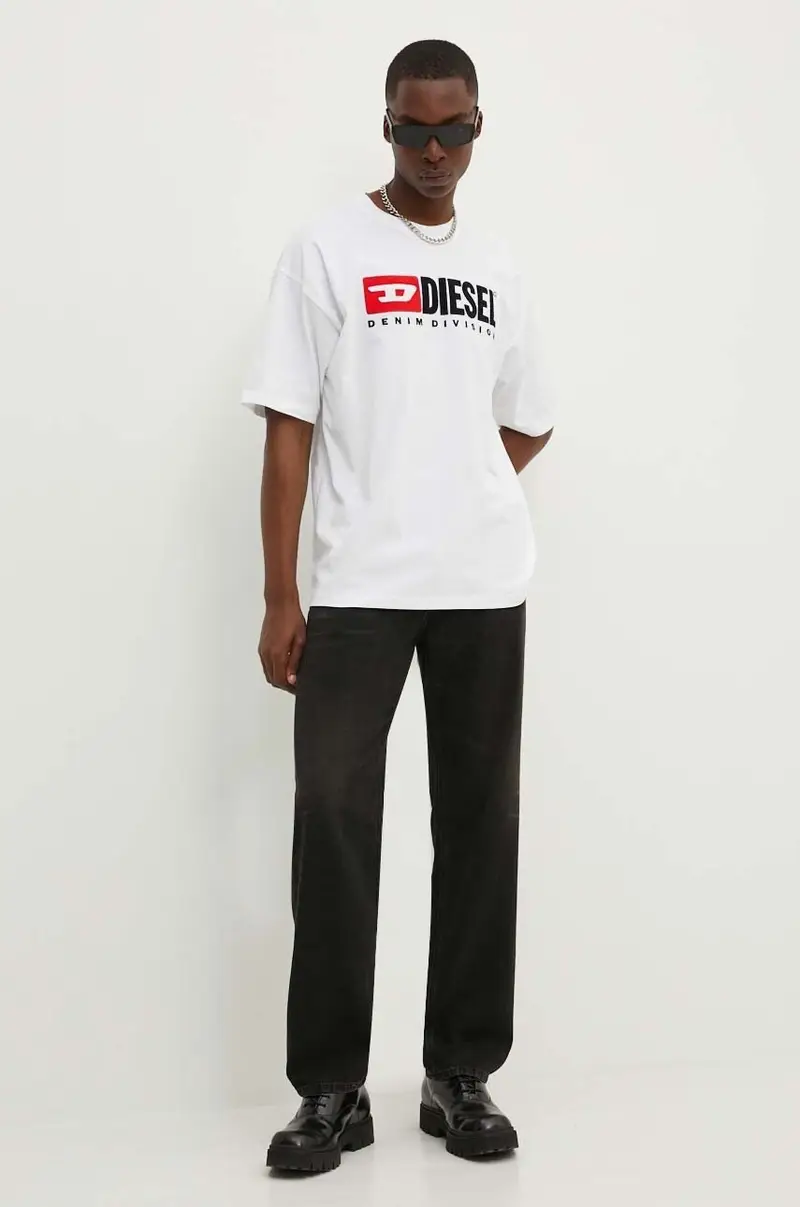 Diesel T-shirt Uomo Bianco 3527417 miniatura 2