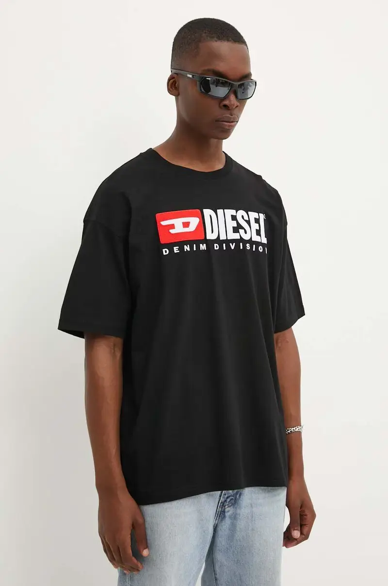 Diesel T-shirt Uomo Nero 3262197