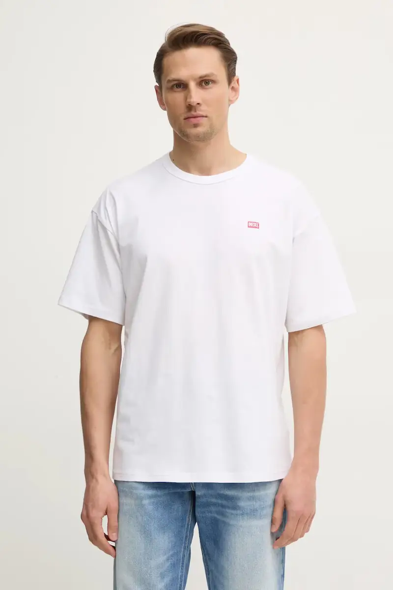 Diesel T-shirt Uomo Bianco 3242874