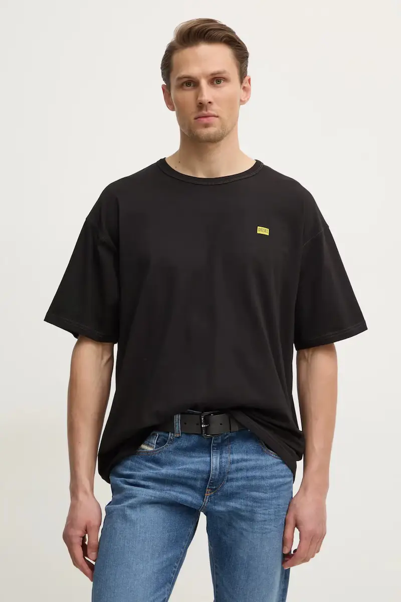 Diesel T-shirt Uomo Nero 3327394