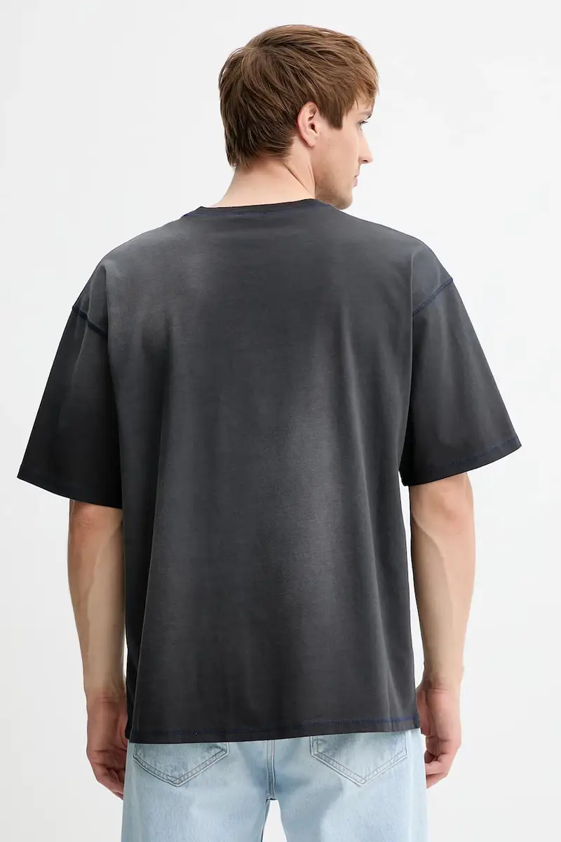 Diesel T-shirt Uomo Grigio 3249977 miniatura 3