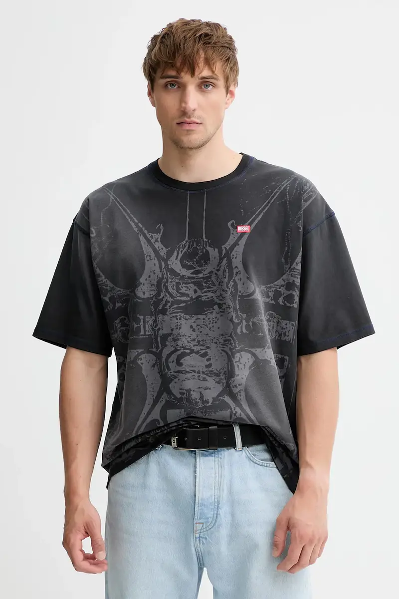 Diesel T-shirt Uomo Grigio 3249977