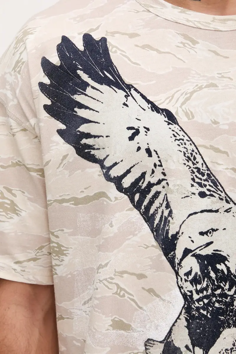 Diesel T-shirt Uomo Beige 3242673 miniatura 5