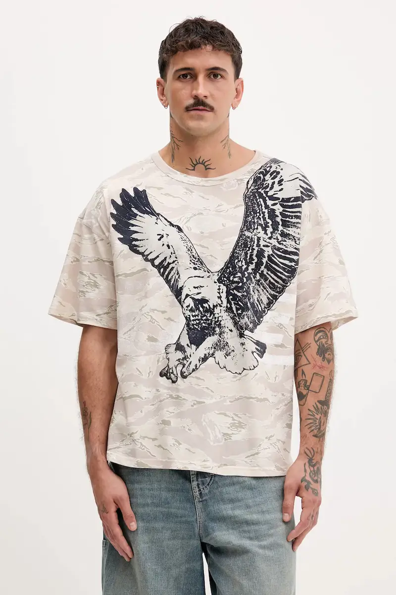 Diesel T-shirt Uomo Beige 3242673