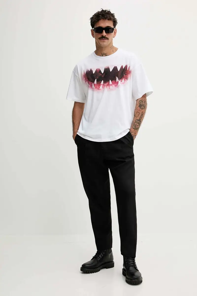 Diesel T-shirt Uomo Bianco 3578316 miniatura 2