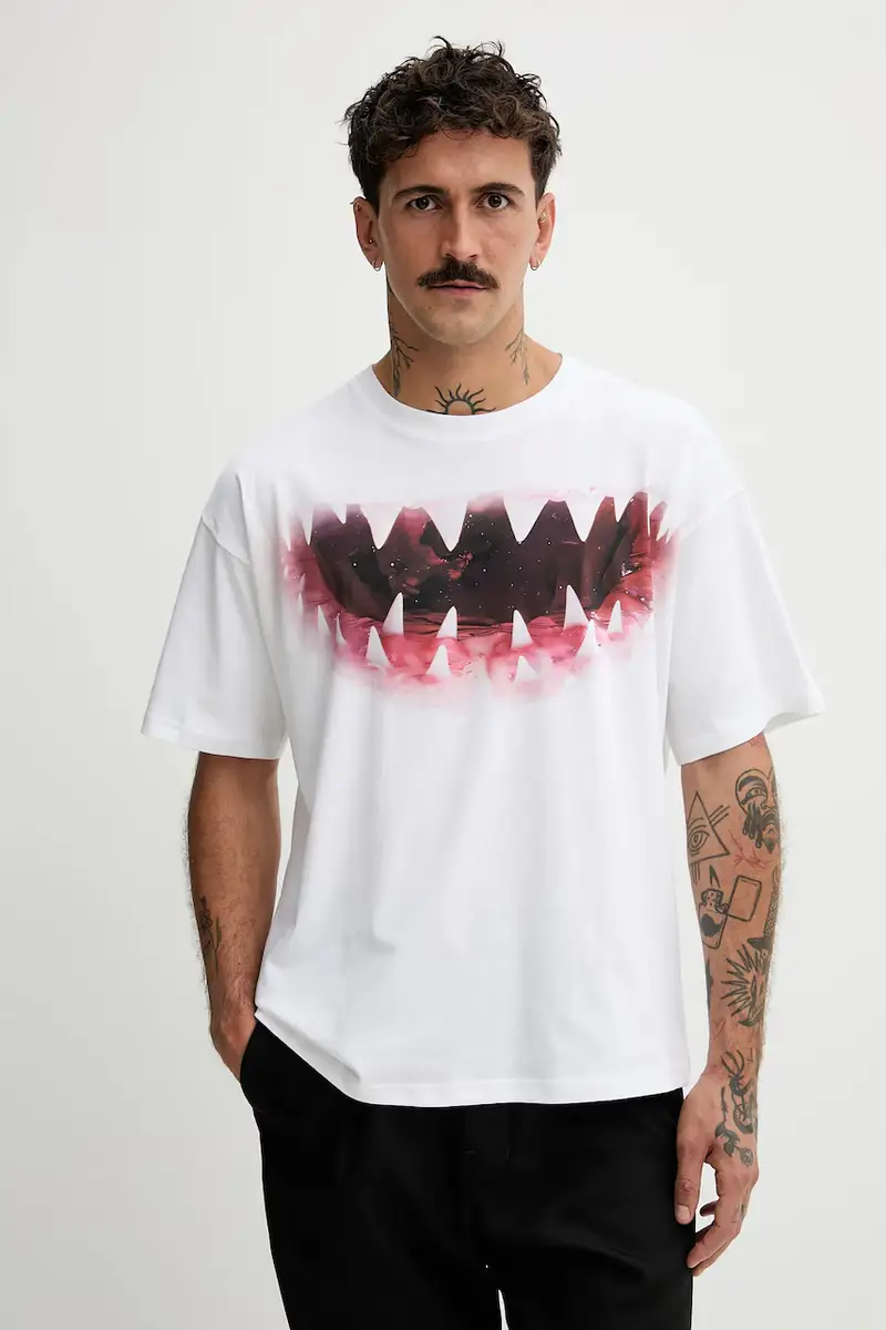 Diesel T-shirt Uomo Bianco 3578316