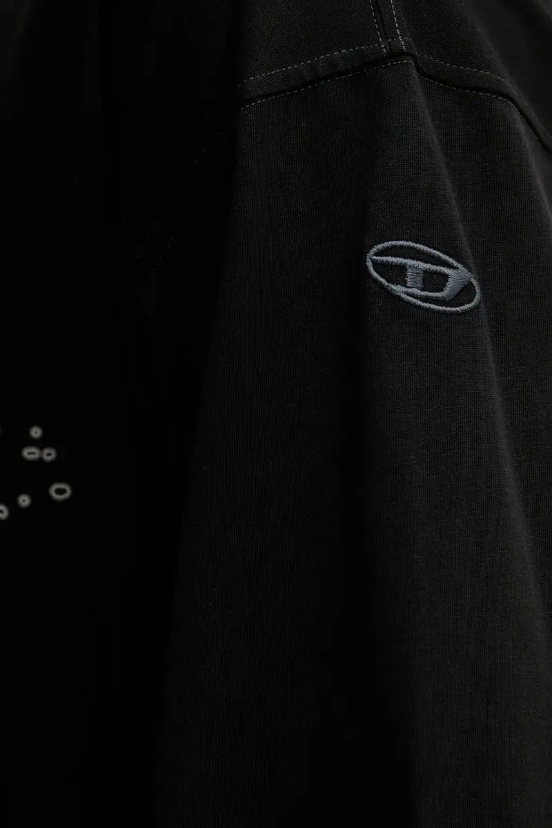 Diesel T-shirt Uomo Nero 3647836 miniatura 5