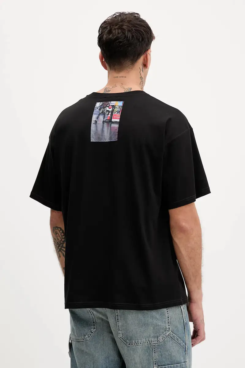 Diesel T-shirt Uomo Nero 3275829 miniatura 3