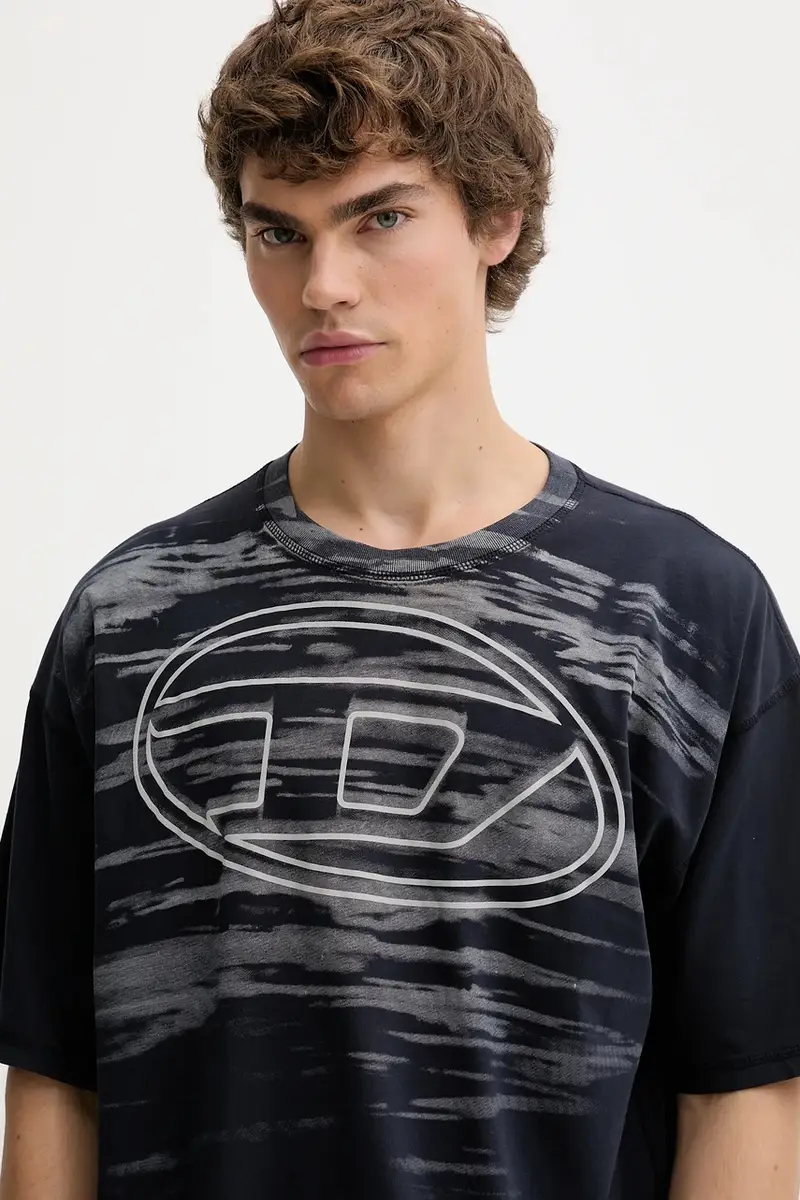 Diesel T-shirt Uomo Blu 3595804 miniatura 4
