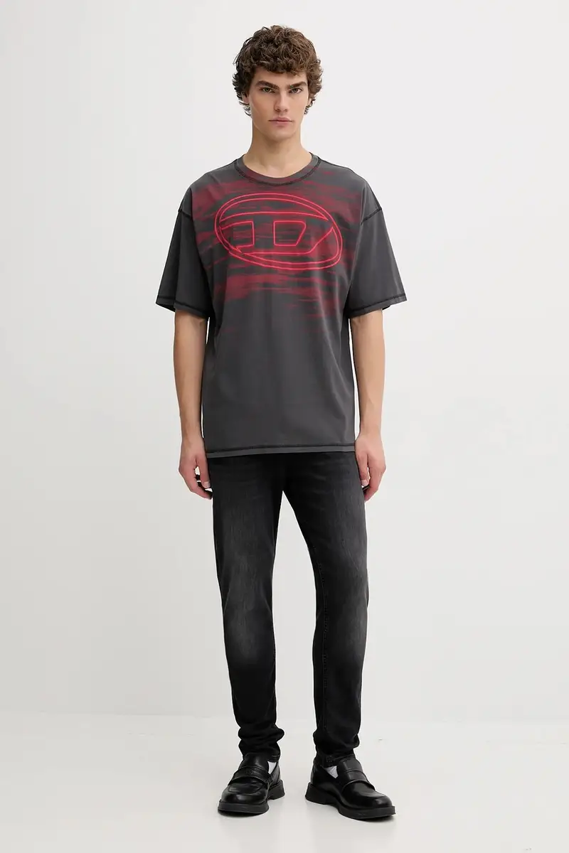 Diesel T-shirt Uomo Grigio 3611542 miniatura 2