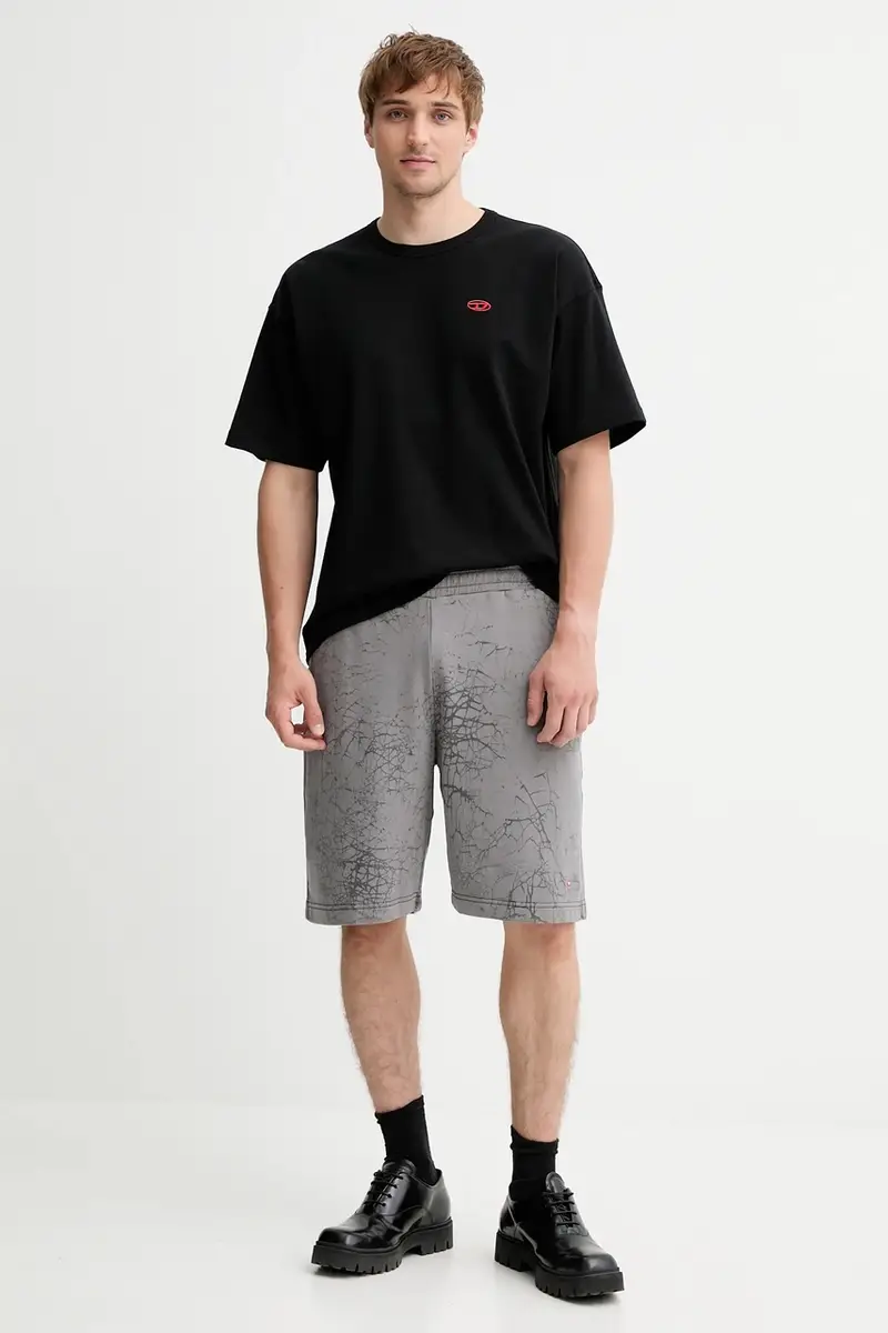 Diesel T-shirt Uomo Nero 3275755 miniatura 2