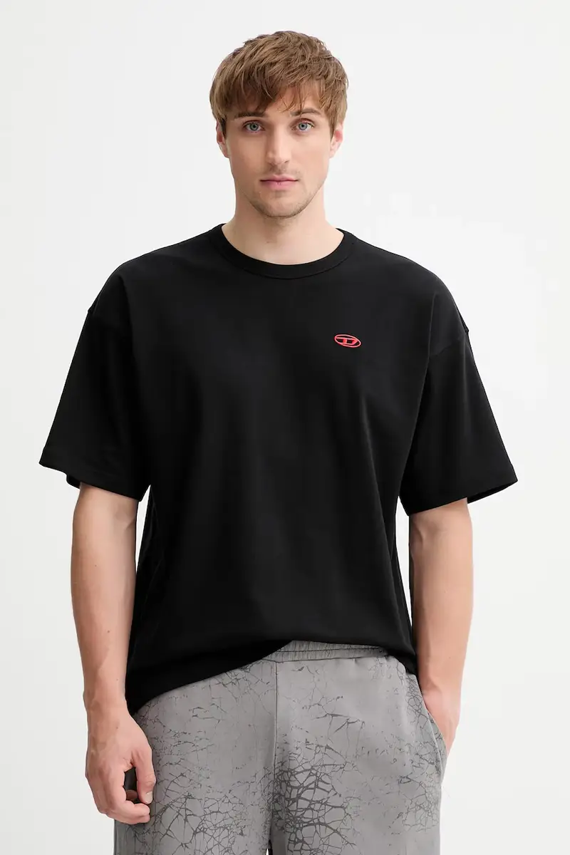 Diesel T-shirt Uomo Nero 3275755