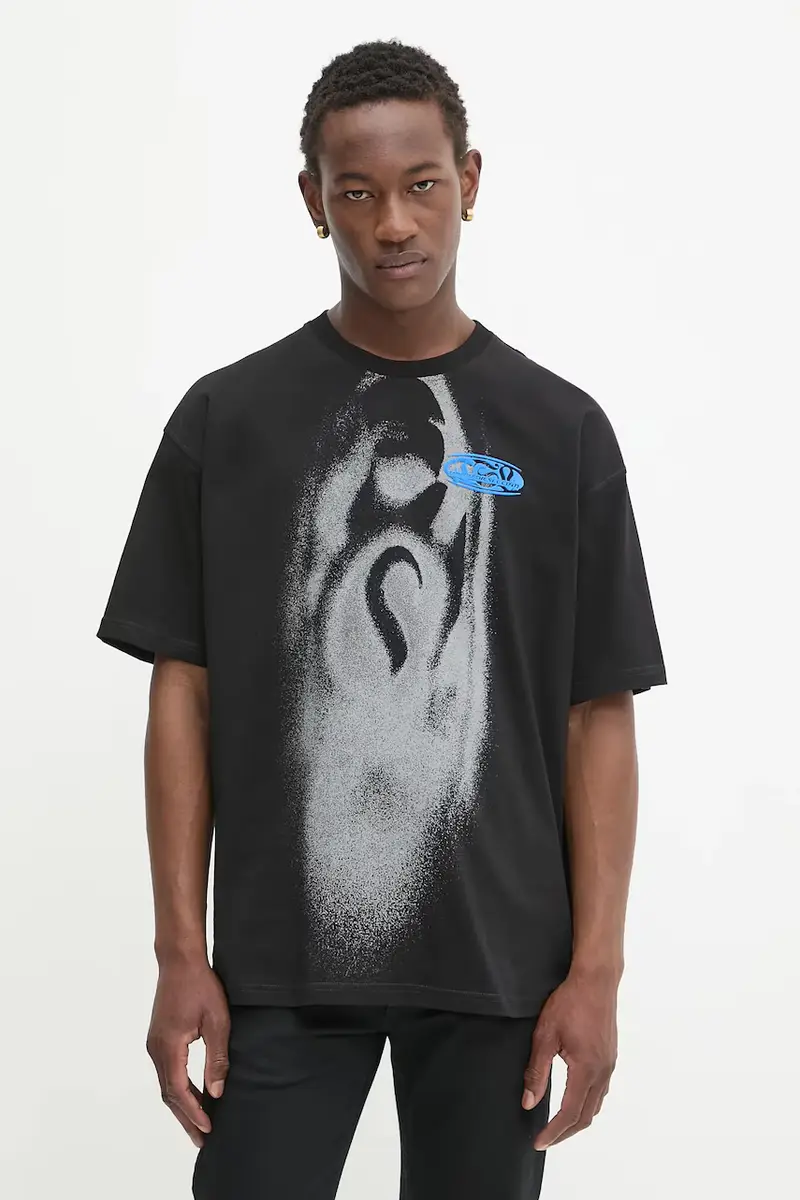 Diesel T-shirt Uomo Nero 3376260