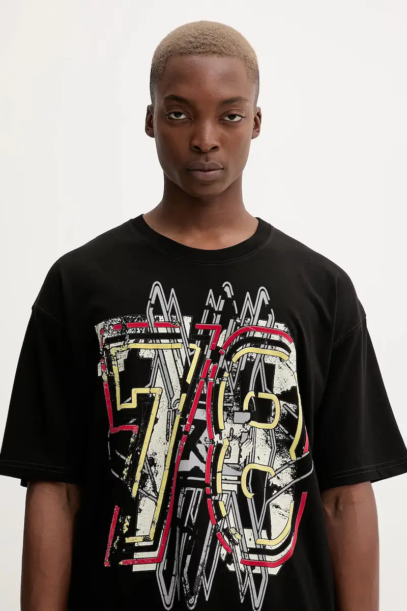 Diesel T-shirt Uomo Nero 3647557 miniatura 4