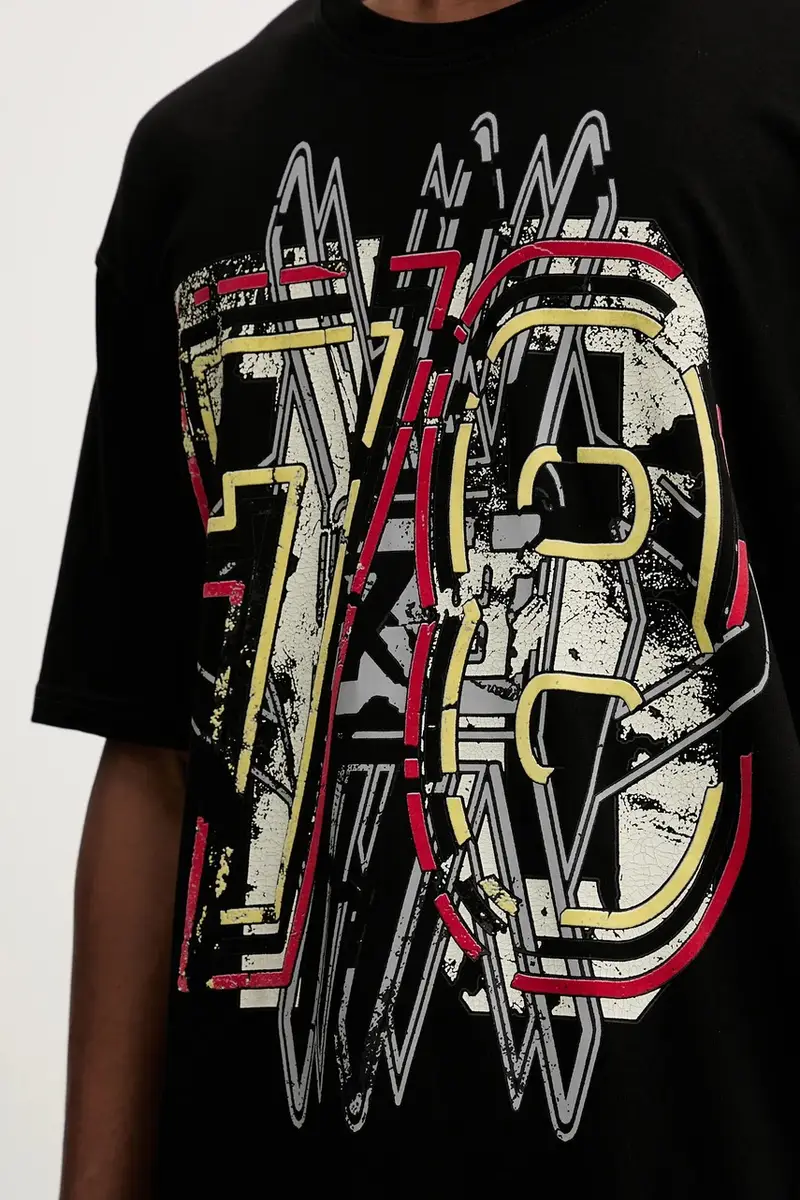 Diesel T-shirt Uomo Nero 3647557 miniatura 5