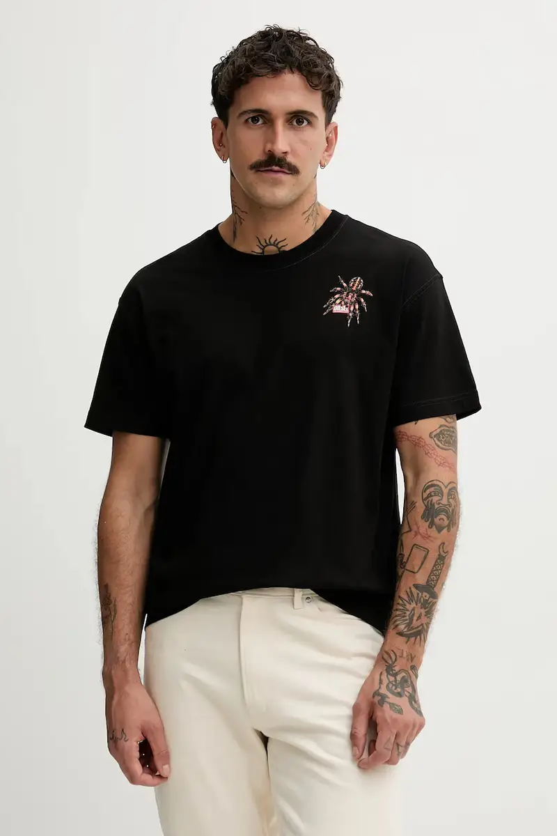 Diesel T-shirt Uomo Nero 3647909