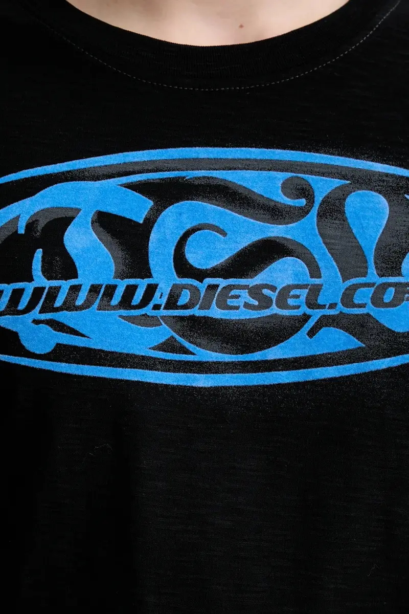 Diesel T-shirt Uomo Nero 3275756 miniatura 5