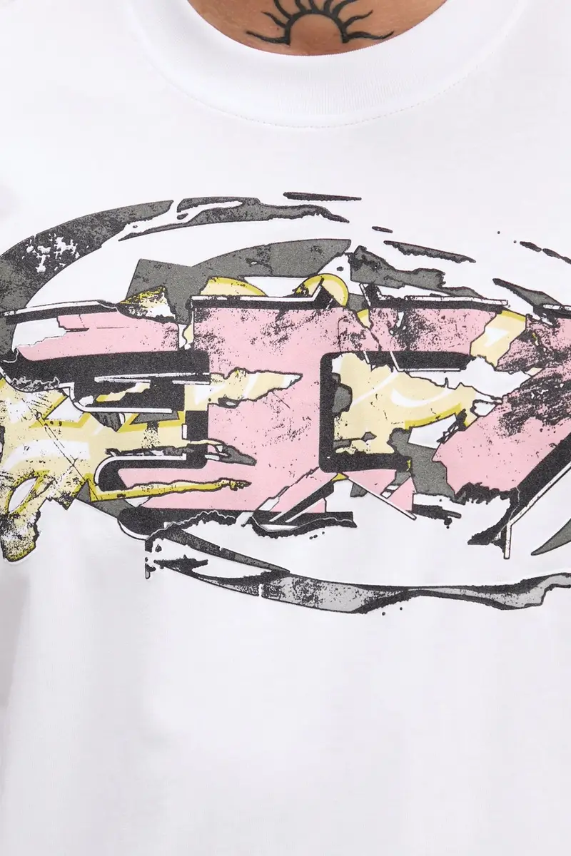 Diesel T-shirt Uomo Bianco 3243360 miniatura 5