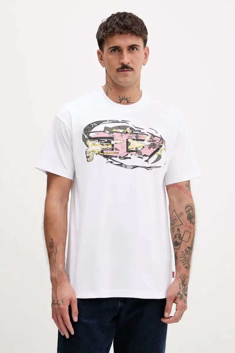 Diesel T-shirt Uomo Bianco 3243360