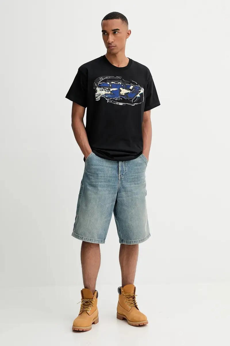 Diesel T-shirt Uomo Nero 3275821 miniatura 2