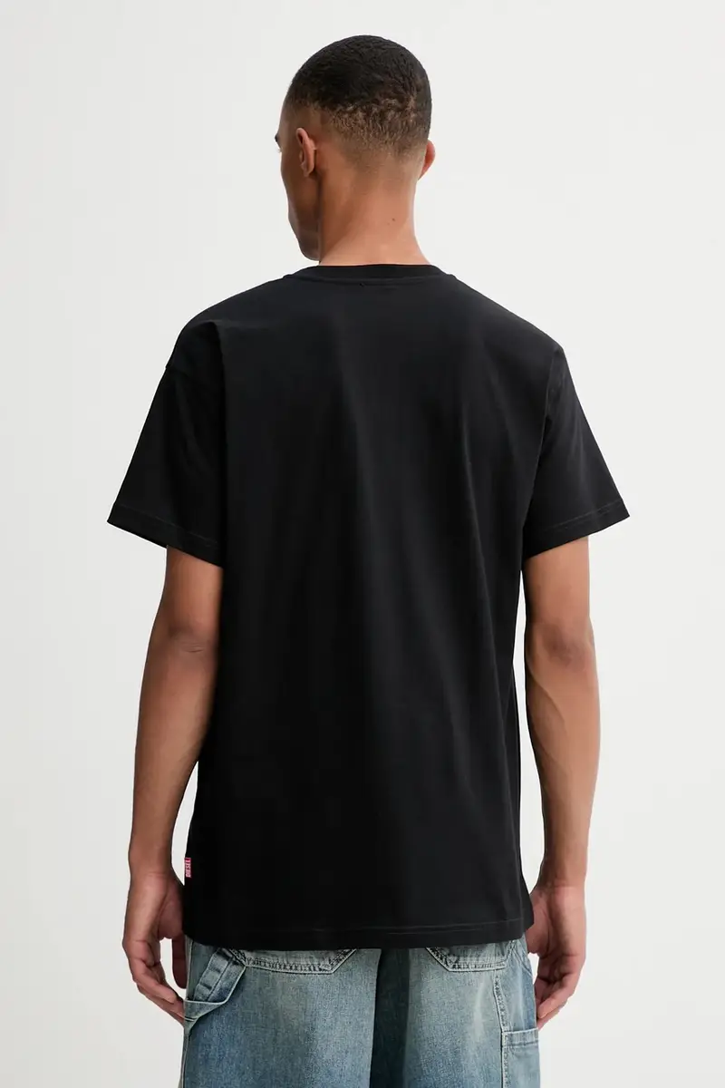 Diesel T-shirt Uomo Nero 3275821 miniatura 3