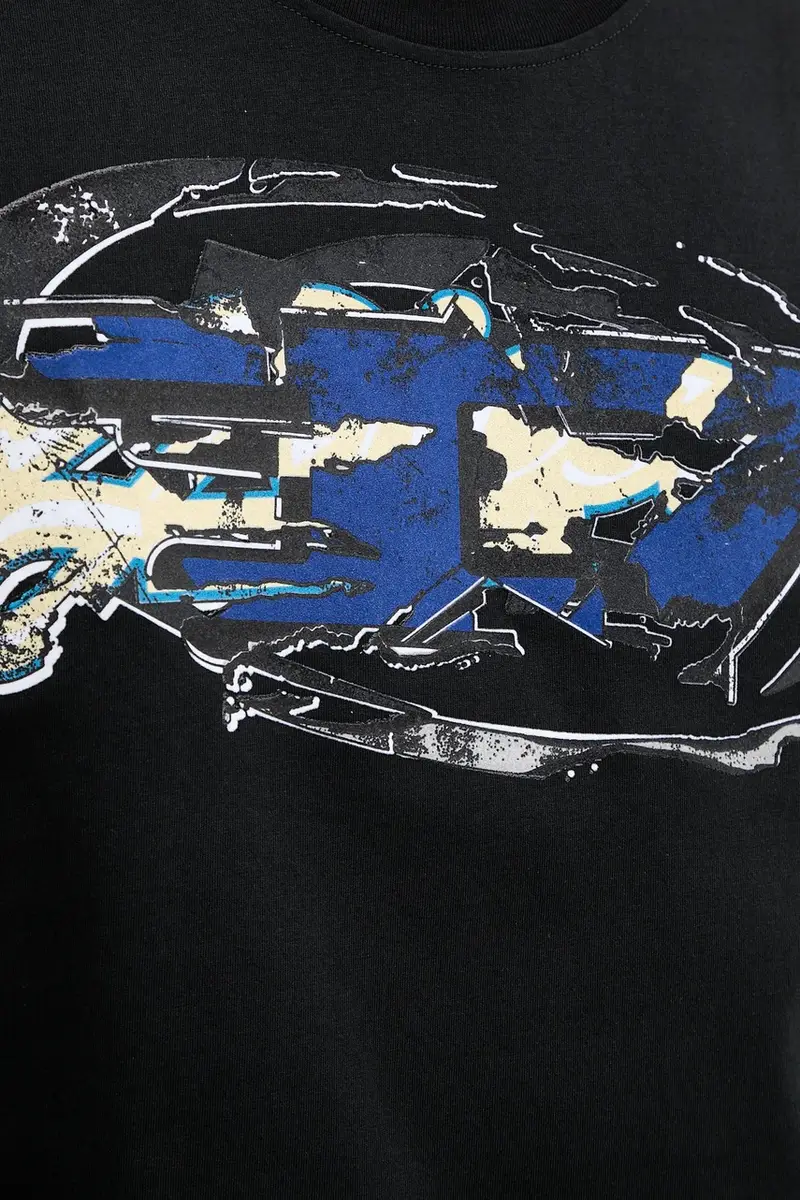 Diesel T-shirt Uomo Nero 3275821 miniatura 5