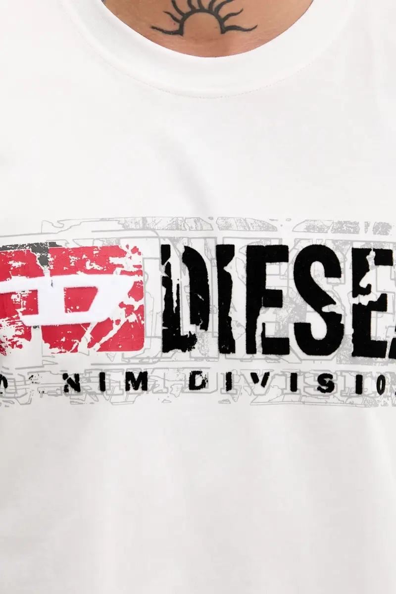Diesel T-shirt Uomo Bianco 3243357 miniatura 5