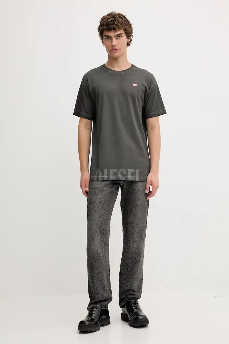 Diesel T-shirt Uomo Grigio 3611572 miniatura 2