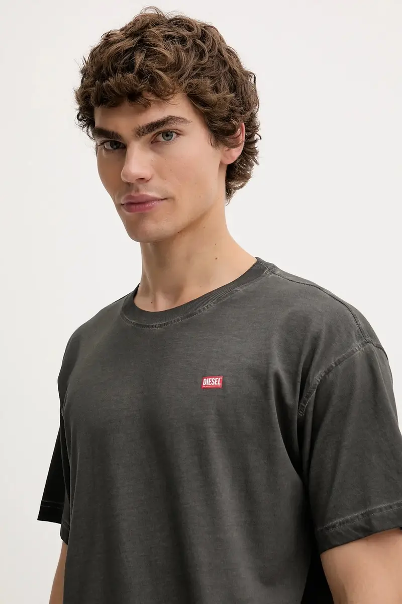 Diesel T-shirt Uomo Grigio 3611572 miniatura 4