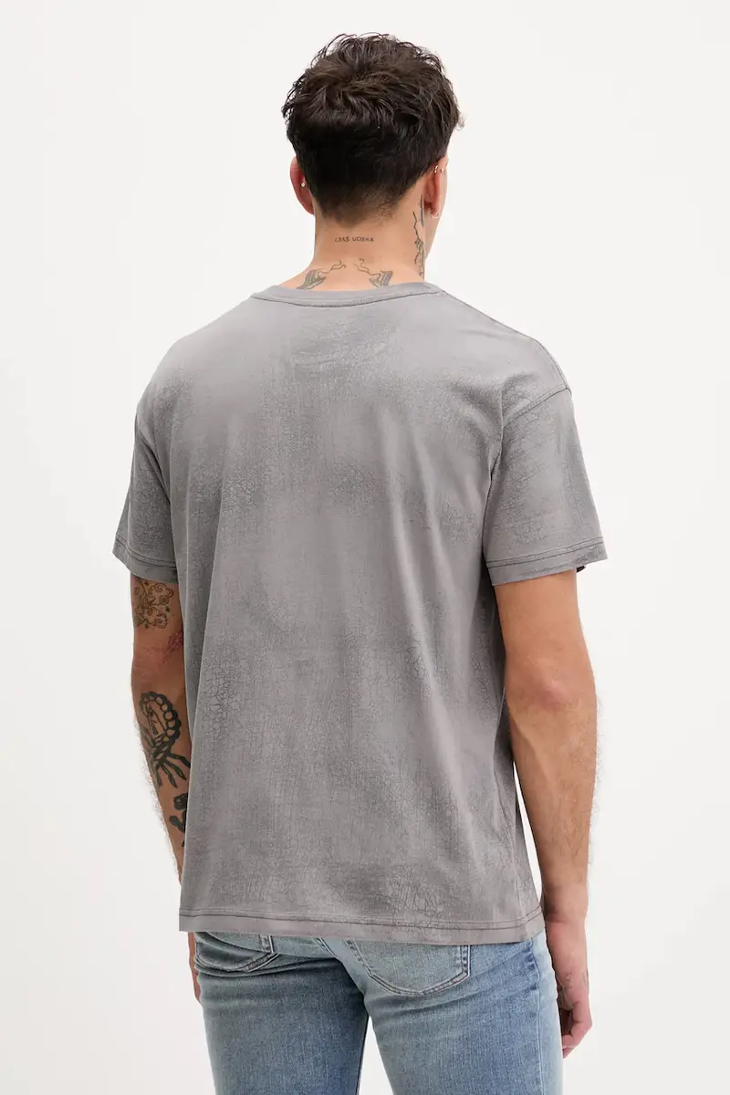 Diesel T-shirt Uomo Grigio 3249996 miniatura 3