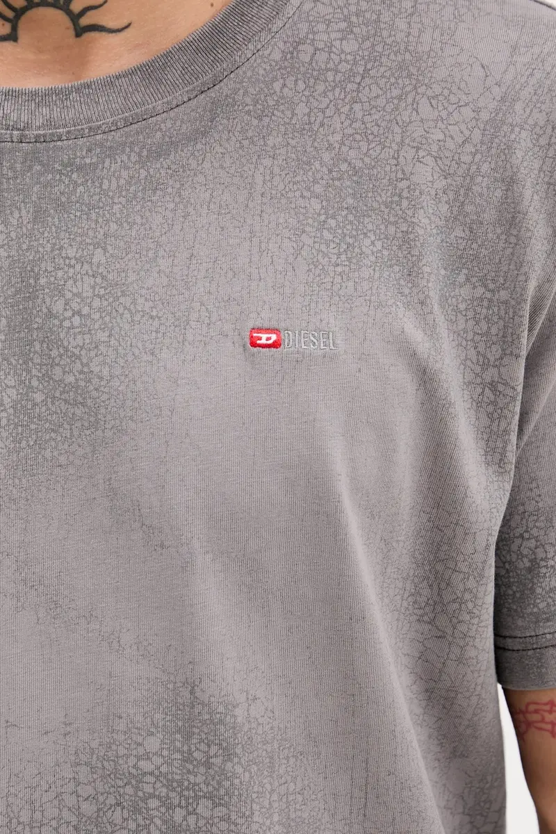 Diesel T-shirt Uomo Grigio 3249996 miniatura 5