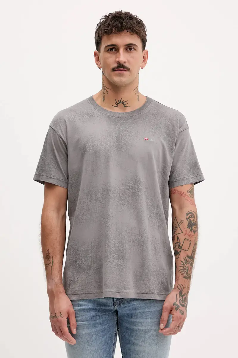 Diesel T-shirt Uomo Grigio 3249996