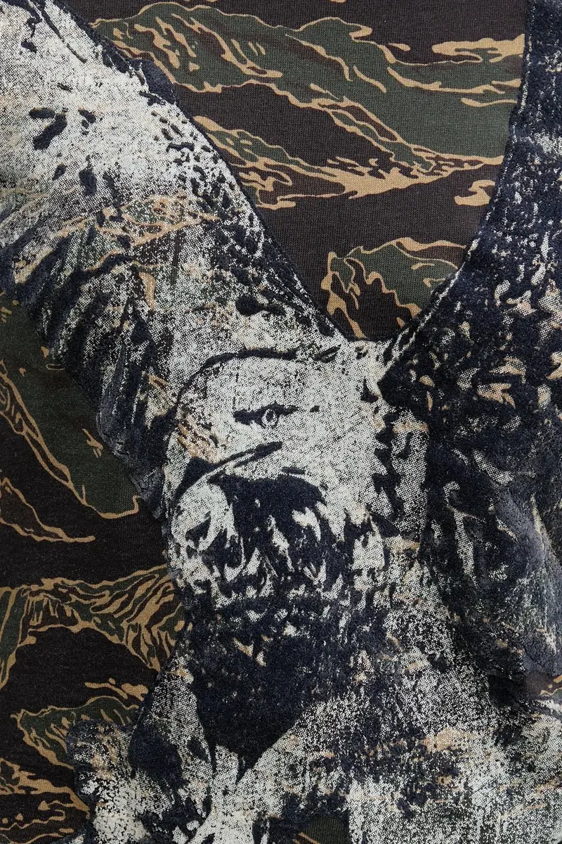 Diesel T-shirt Donna Grigio 3250003 miniatura 5