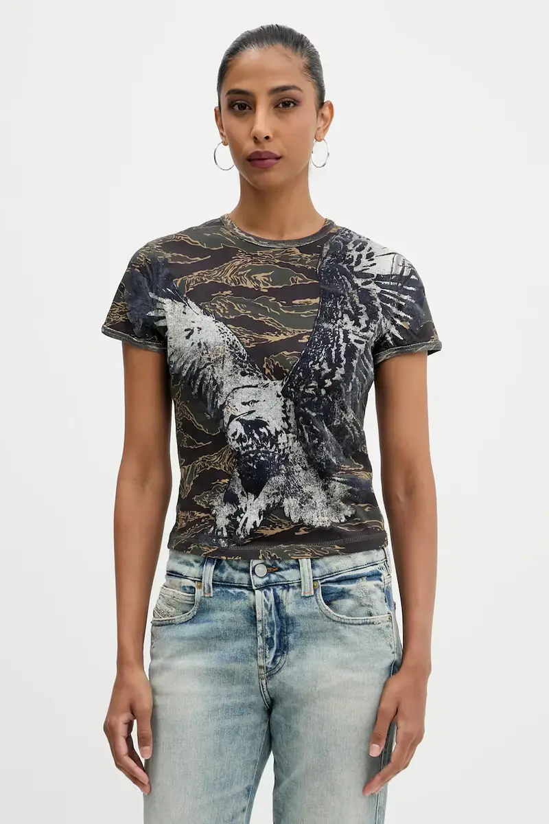 Diesel T-shirt Donna Grigio 3250003