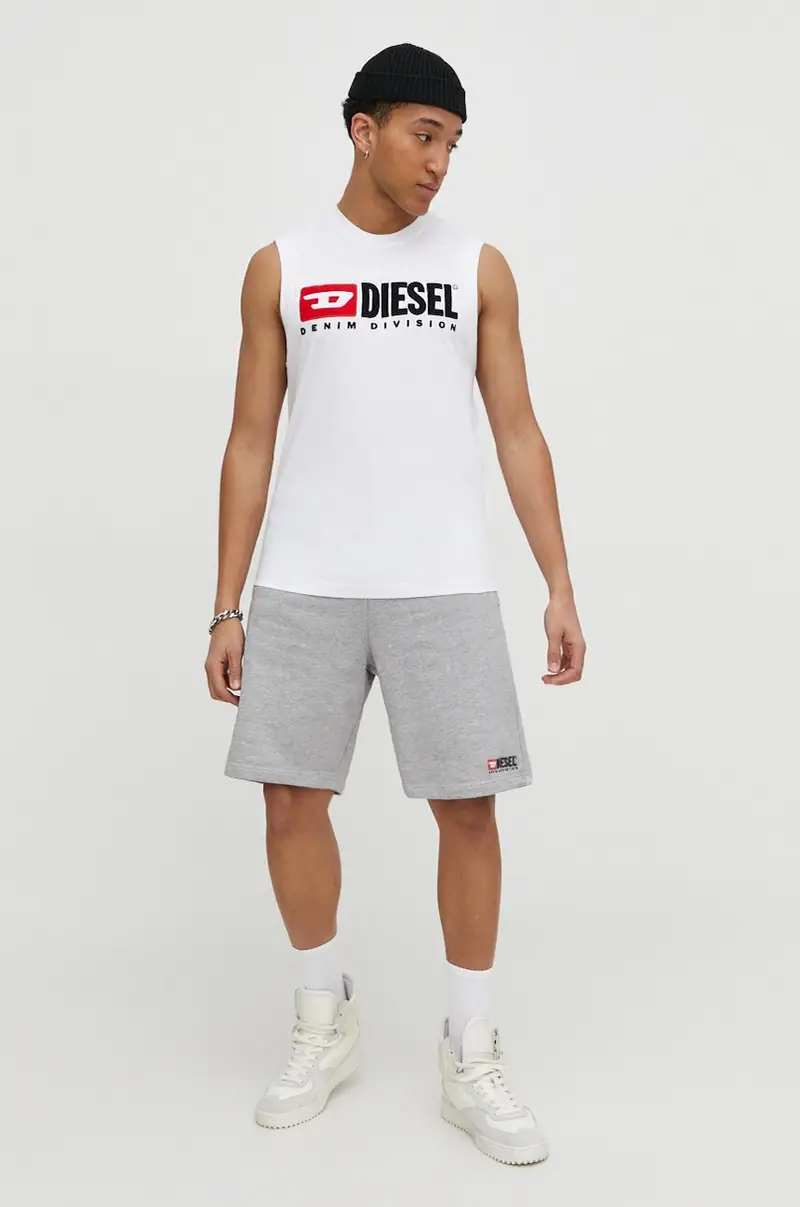 Diesel T-shirt Uomo Bianco 3576619 miniatura 2