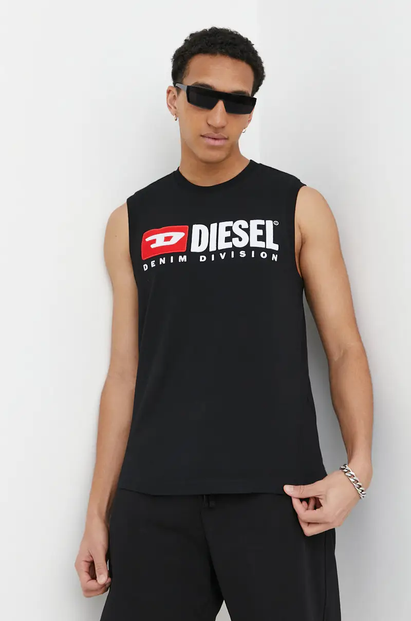 Diesel T-shirt Uomo Nero 3625025 miniatura 3