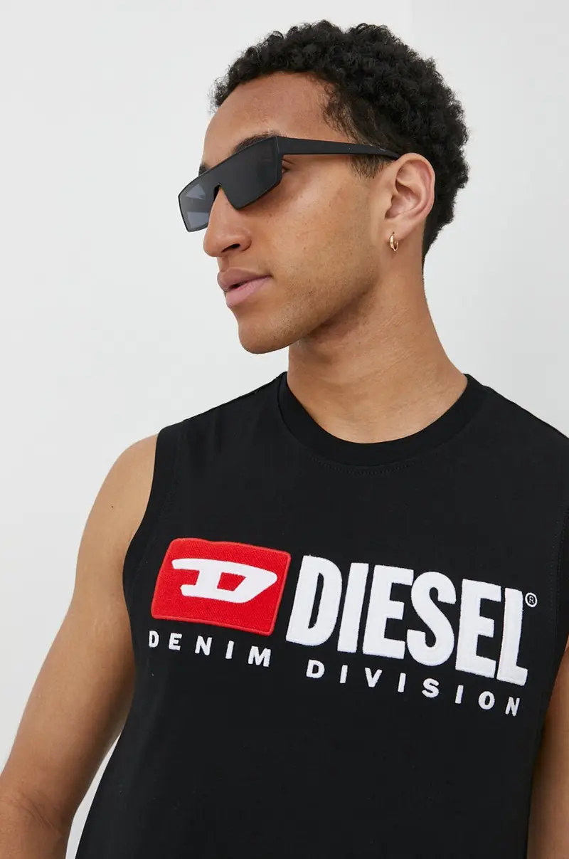 Diesel T-shirt Uomo Nero 3625025 miniatura 4